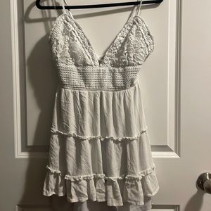 White Tie-Back Dress, J for Justify